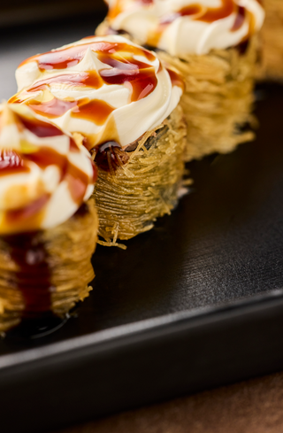 Crunch roll (hosomaki fritto in pasta kataifi) - al tartufo - 8 pezzi