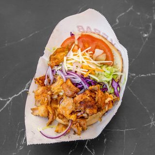Pita con pollo, ternera o mixta (maxi)