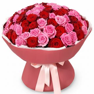 Букет"Huge Love"зі 101 троянди