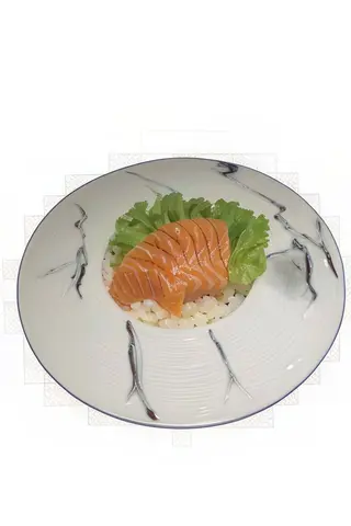 Chirashi salmon don