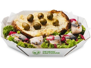 Картопля з оселедцем (від 450g)