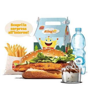 King junior menù chicken burger