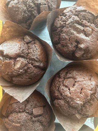 Triple chocolate muffin