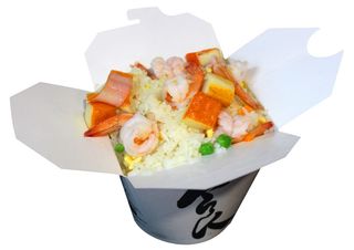 Arroz Frito Con Mariscos