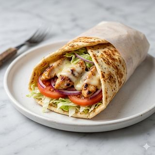 Döner Kebab De Pollo Con Queso
