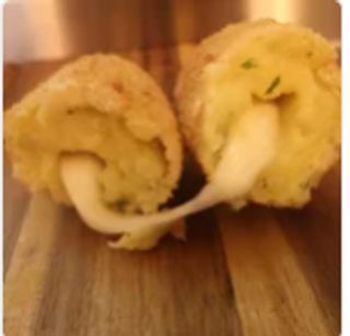 Crocché con cuore di provola