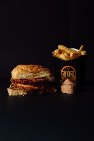 Double Fried Chicken Burger