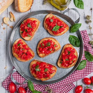 Bruschetta al pomodorino datterino 2 pezzi