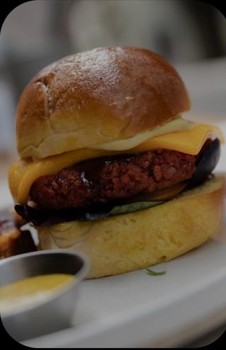 Smoked burger vegana