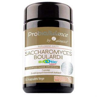 ProbioBalance Saccharomyces Boulardii Liofilizowane drożdżaki 1 szczep 5 mld bakterii 30 kapsułek Aliness