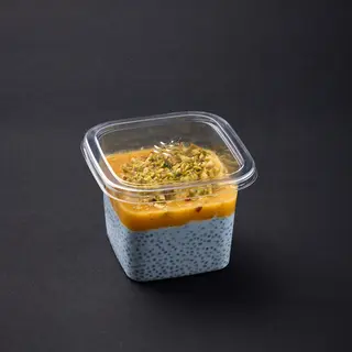 Blue chia pudding