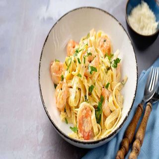 Tagliatelle cu creveți