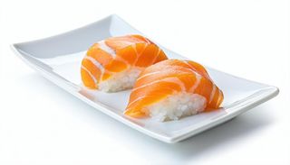 Surimi black nigiri