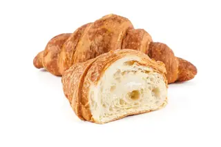 Cornetto con cioccolato bianco