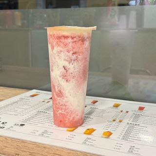 Granita alla fragola con cheese