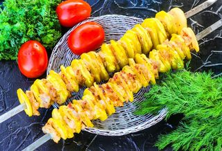 Картофель на углях