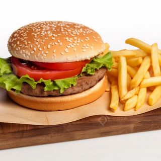 Hamburguesa con patatas