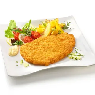Cotoletta/pollo alla griglia con patatine
