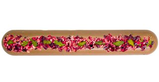 Duży baton z mlecznej czekolady z żurawiną i pistacjami (50g)