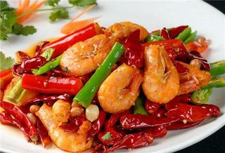  Gamberi saltati piccanti 香辣虾