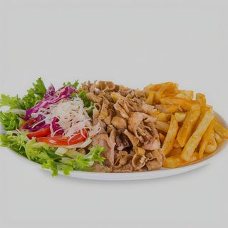 Menú Plato Kebab Con Patatas