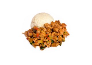 138. Riso con pollo alle mandorle