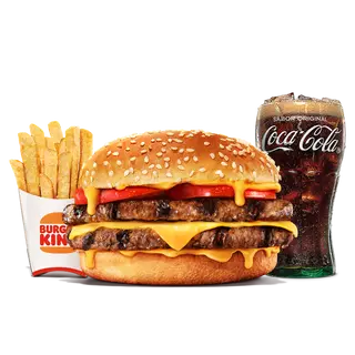 King Ahorro Menú Cheese Lover Doble Cheeseburger