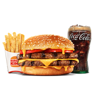 King Ahorro Menú Cheese Lover Doble Cheeseburger