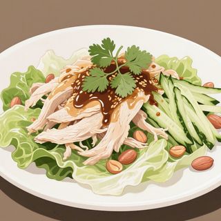 Ensalada Nomádica de Pollo con Sabor Asiático