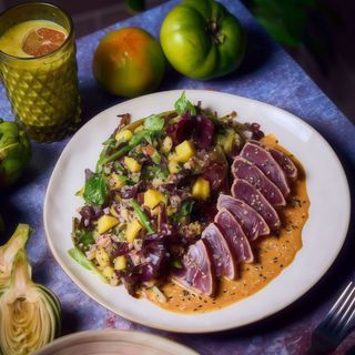 Tuna Tataki And Mango Salad