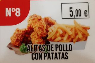 #8 Alitas con patatas 