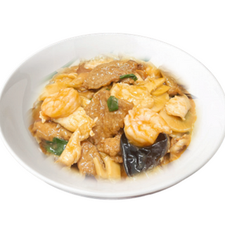 31 Pollo con manzo e gamberi