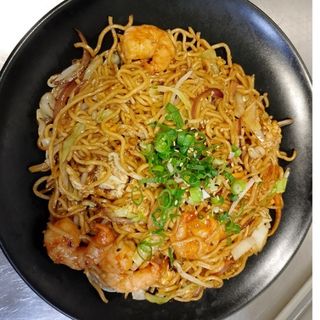 Yakisoba con gambas 