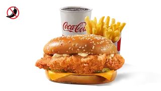 Meniu Dublu Crispy Burger Nepicant.