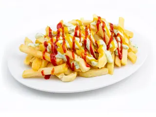 Papas Fritas Clásicas Y 3 Salsas