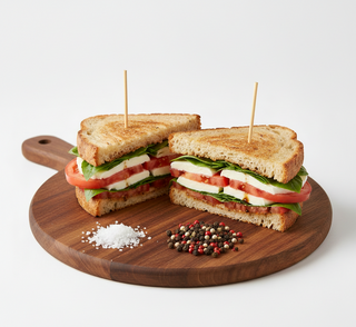 Sandwich cu proschiuto si mozarella