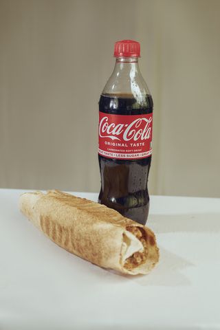 Medium Chicken Shawarma + two sausages + 50cl PET Drink