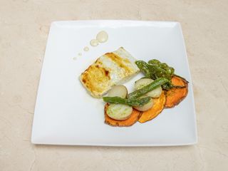 Lomo de bacalao confitado