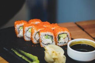 კალიფორნია ვეფხისებური კრევეტებით