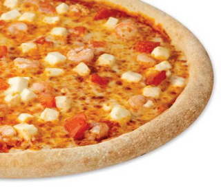 Пицца Томатная с креветками на традиционном тесте 30 см 