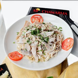 Pasta avec poulet + crème fraîche