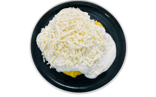 Mamaliga cu branza de burduf si smantana