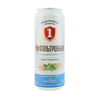 Пиво б/а ППБ світле нефільтроване 0,5л