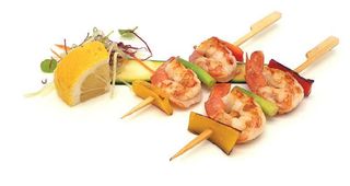 Spiedini di gamberetti