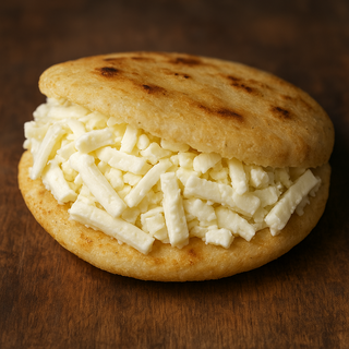 Arepa con Queso Blanco