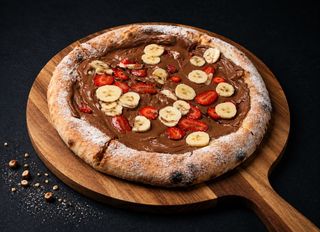 Focaccia cu Nutella și fructe