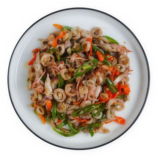 Chipirones Salteados De Tomatitos Con Ajo Y Perejil Marino