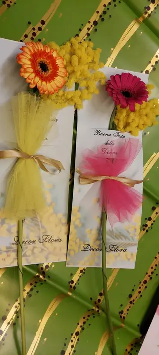 Gerbera e mimosa