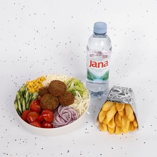 Falafel (homemade) Salata Menu-vege