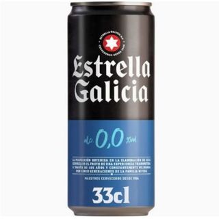 Cerveza Estrella Galicia sin alcohol (330 ml.)